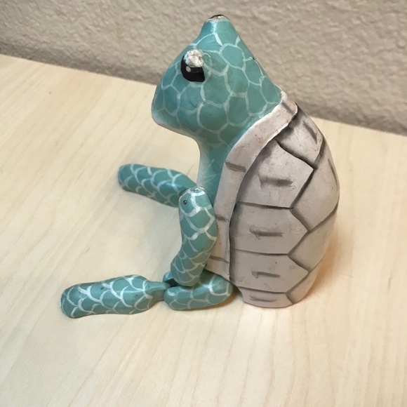 Elephant, Giraffe, Frog & Egg.Handmade Wooden Figurines from Indonesia. Folk Art - Picture 14 of 17